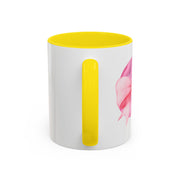 Pink Planet Wrapped In A Bow Accent Coffee Mug