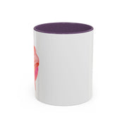 Pink/Yellow Planet Wrapped In A Bow Accent Coffee Mug