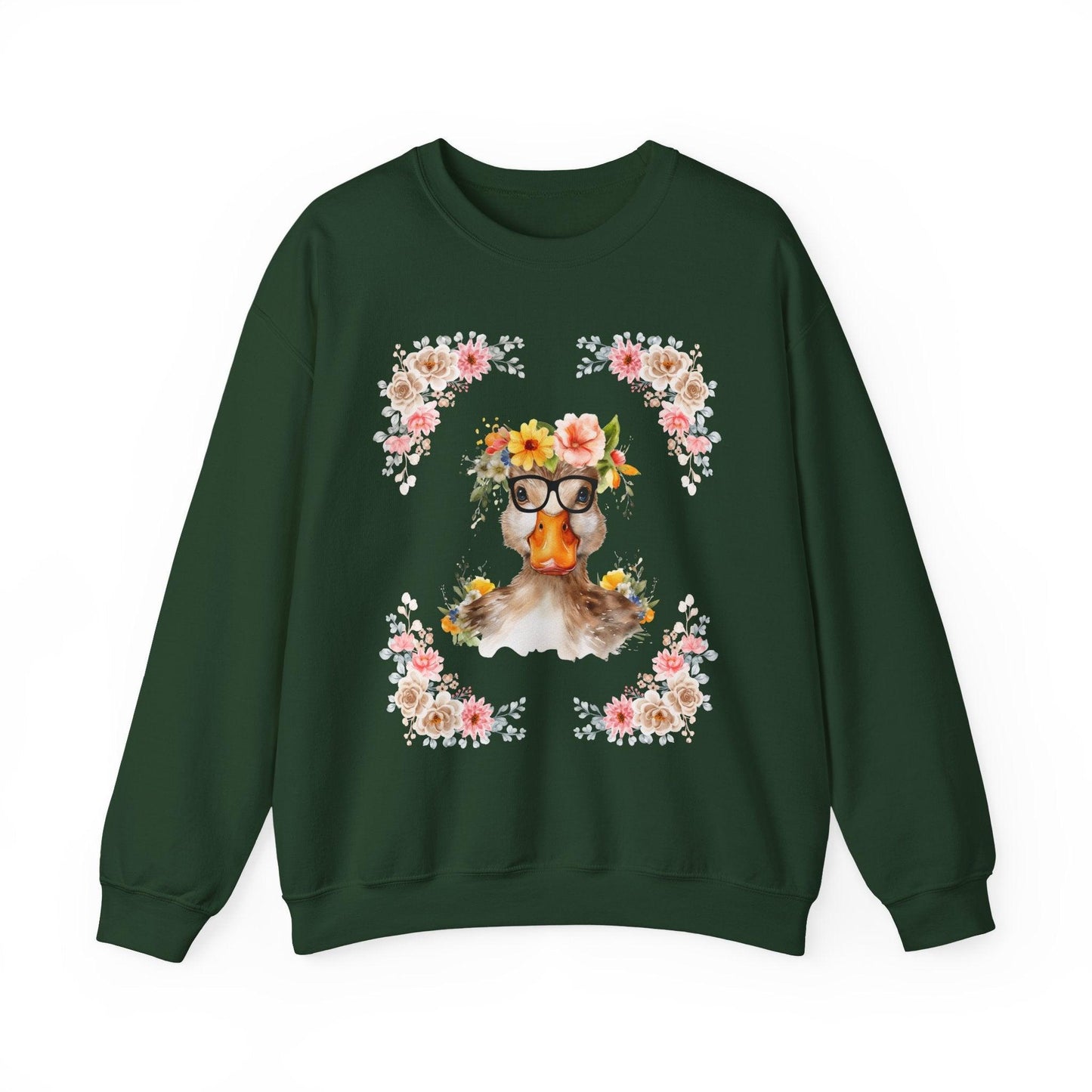 Geeky Goddess Duck Unisex Crewneck Sweatshirt