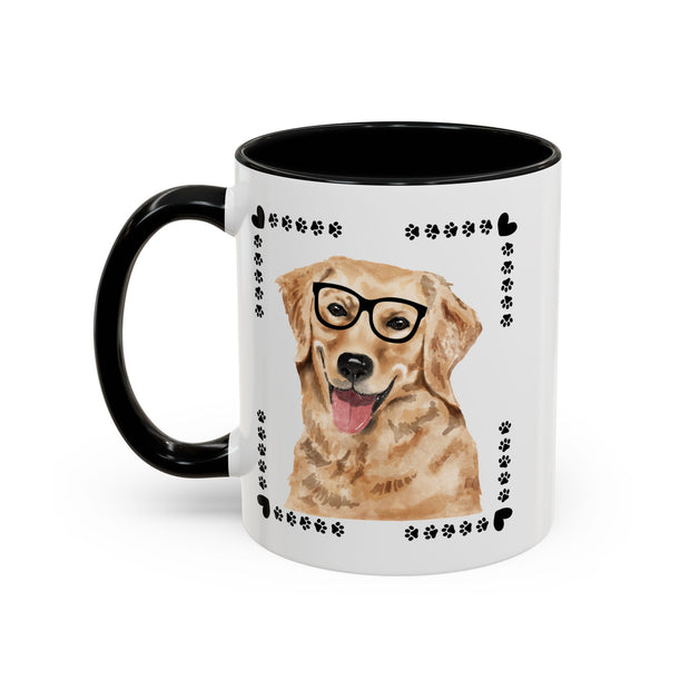 Geeky Good Golden Retriever Accent Coffee Mug