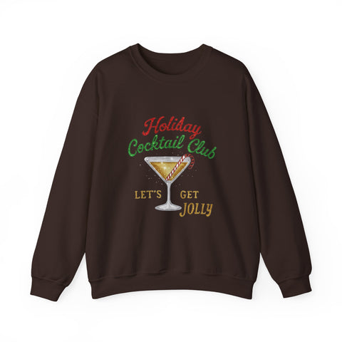 Holiday Cocktail Club Sweatshirt | Lets Get Jolly Christmas Sweatshirt