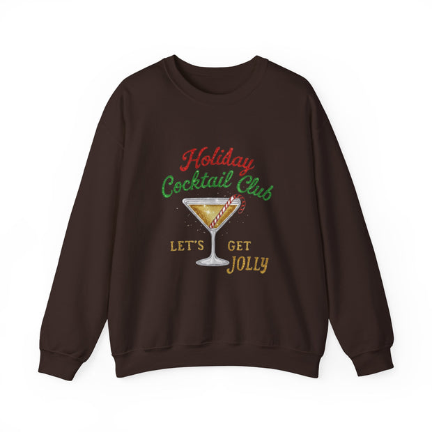 Holiday Cocktail Club Sweatshirt | Lets Get Jolly Christmas Sweatshirt