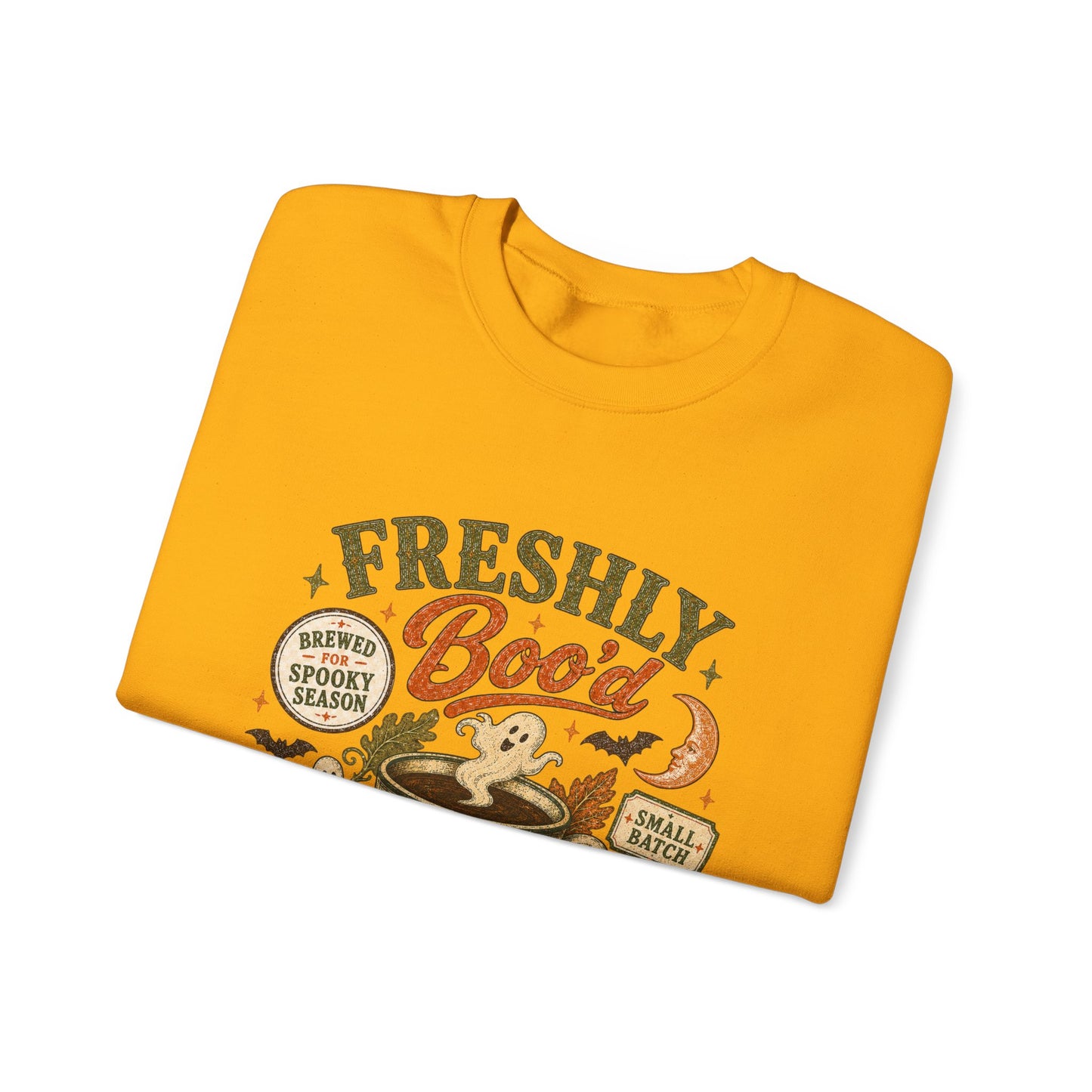 Freshly Boo'd Coffee Crewneck Sweatshirt | Pumpkin Spice Autumn