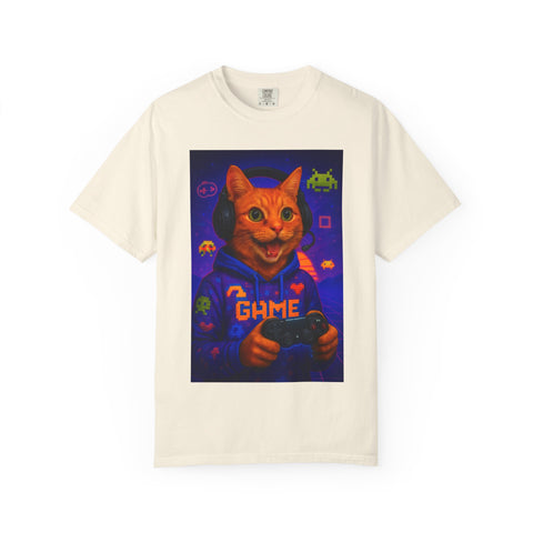Game On Orange Cat Unisex T-Shirt