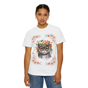 Geeky Goddess Gray Cat Unisex T-Shirt