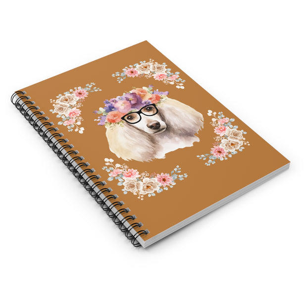Geeky Goddess French Poodle Spiral Notebook