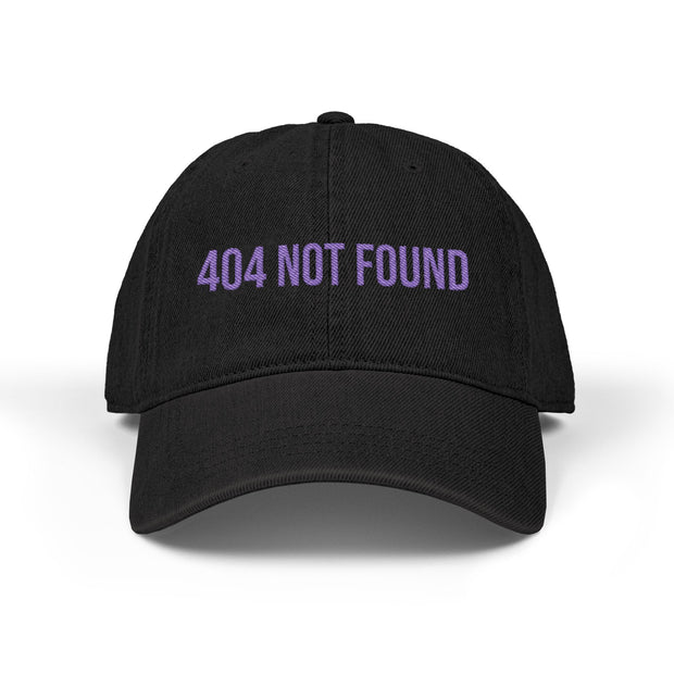 '404 NOT FOUND' Denim Embriodered Cap