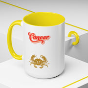 'Cancer' Zodiac Accent Coffee Mug