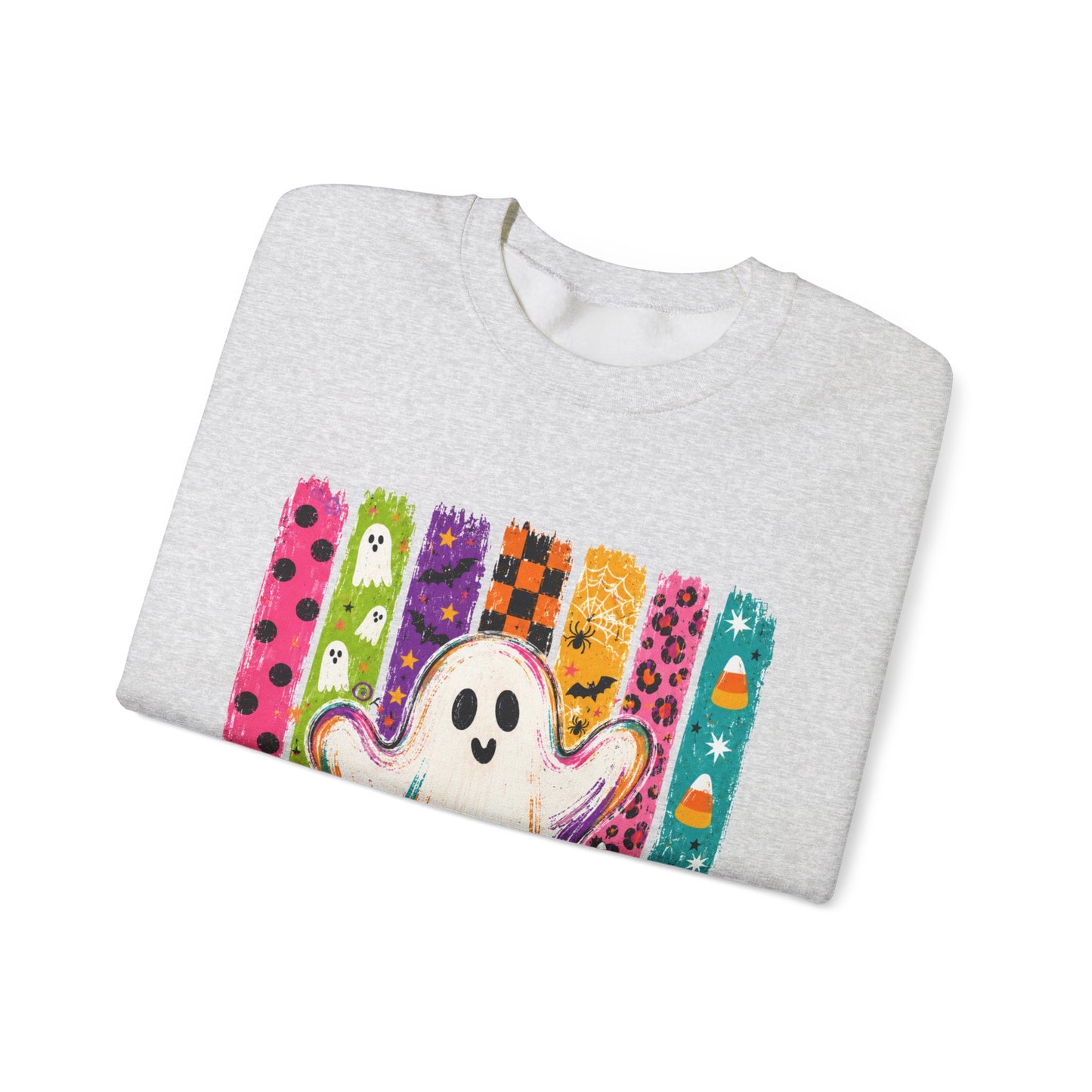Rainbow Ghost Halloween Sweatshirt | Cute Ghost Graphic Crewneck