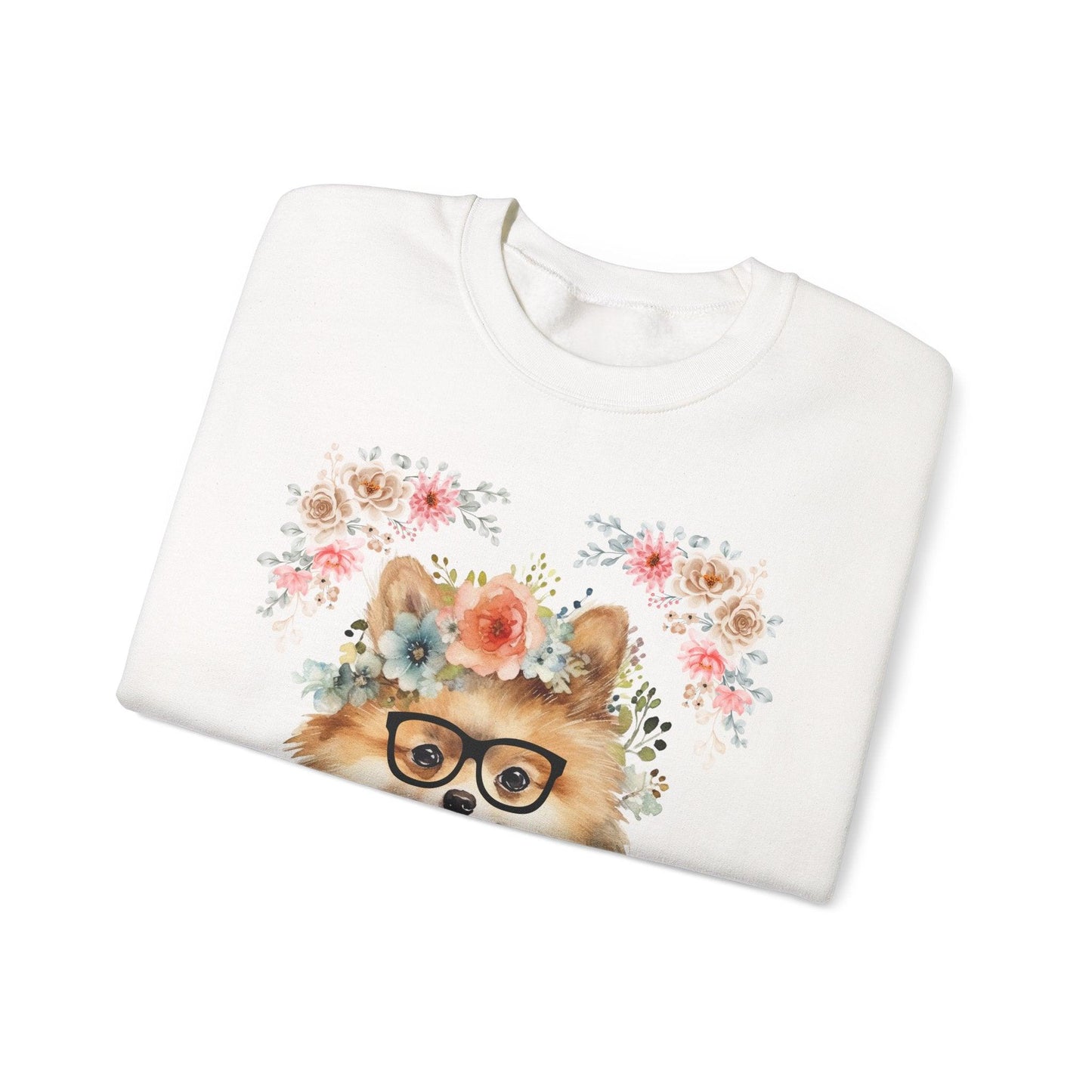 Geeky Goddess Pomeranian Unisex Crewneck Sweatshirt