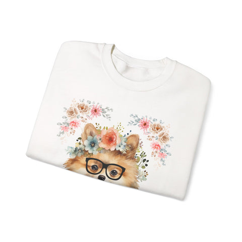 Geeky Goddess Pomeranian Unisex Crewneck Sweatshirt