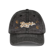 'Gemini' Vintage Wash Embroidered Cap