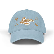 'Leo' Denim Embroidered Cap