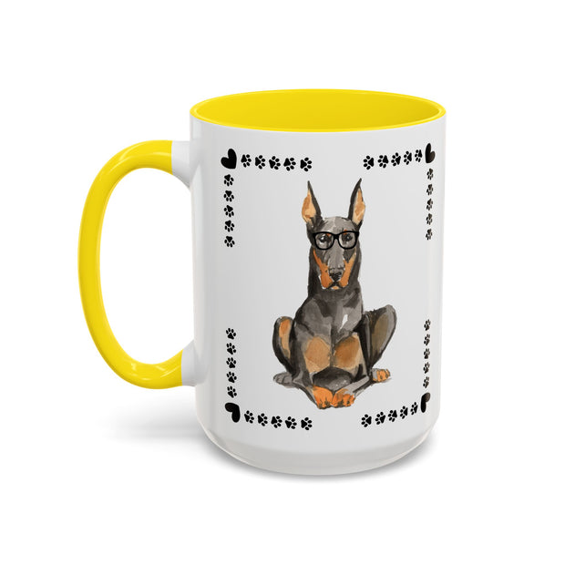 Geeky Good Doberman Accent Coffee Mug