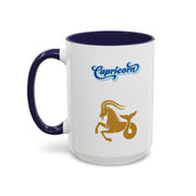 'Capricorn' Zodiac Accent Coffee Mug