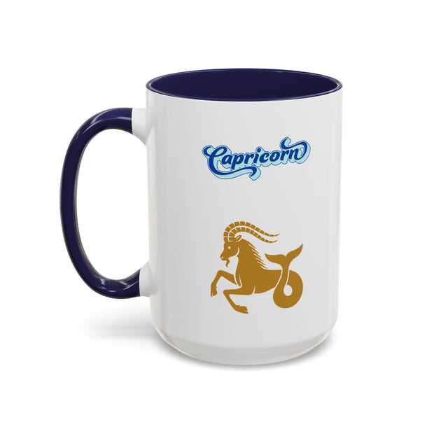'Capricorn' Zodiac Accent Coffee Mug