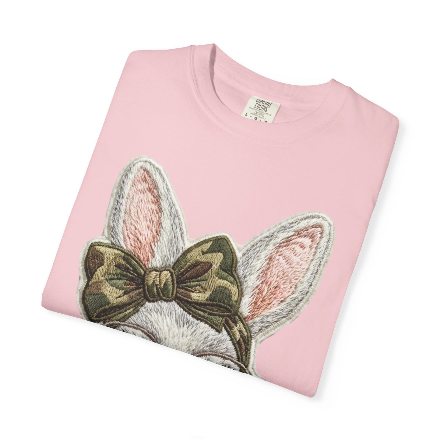 Hipster Bunny Illustration T-Shirt | Bunny with Glasses and Bow