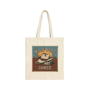 'Wild West Gamer' Cotton Canvas Tote Bag