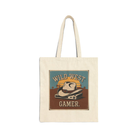 'Wild West Gamer' Cotton Canvas Tote Bag