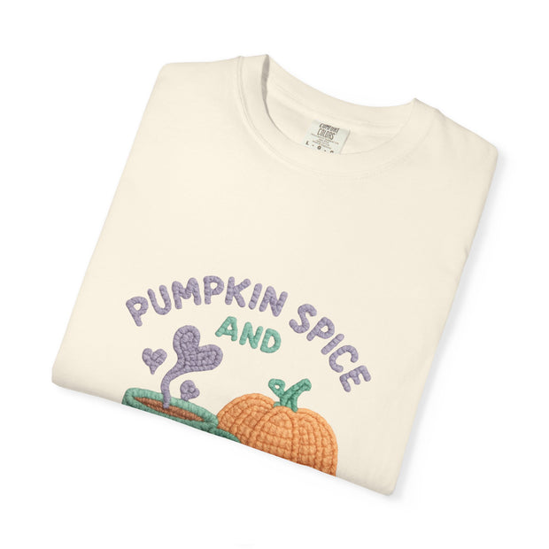 Pumpkin Spice Unisex T-shirt, Cozy Fall Apparel, Perfect for Autumn Festivals, Casual Everyday Wear, Halloween and Thanksgiving