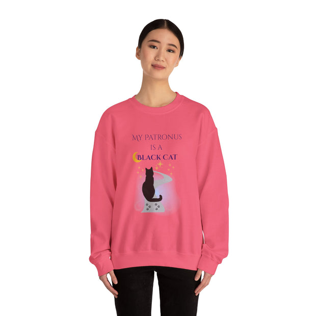 'My Patronus Is A Black Cat' Unisex Crewneck Sweatshirt