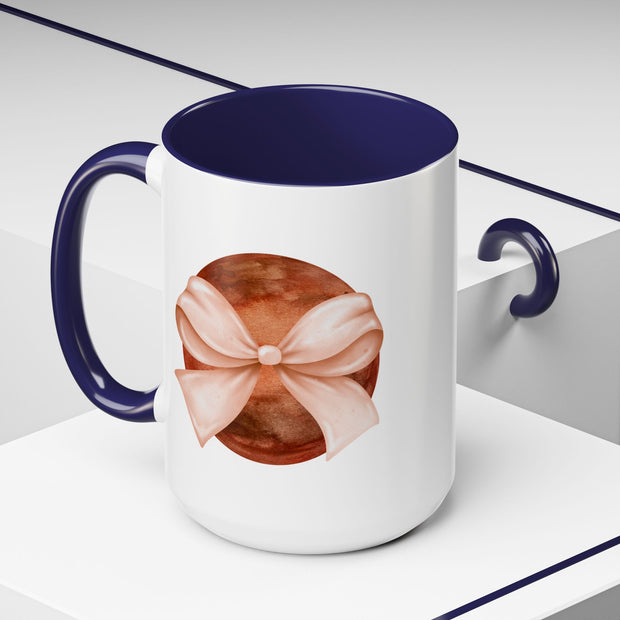 Mars Wrapped In A Bow Accent Coffee Mug
