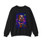 Gaming Dog Crewneck Sweatshirt, Cozy Gamer Gift, Unisex Sweatshirt, Video Game Lover Apparel, Fun Dog Design Sweatshirt