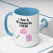 'I Am A Woman In STEM' Engineer Accent Coffee Mug
