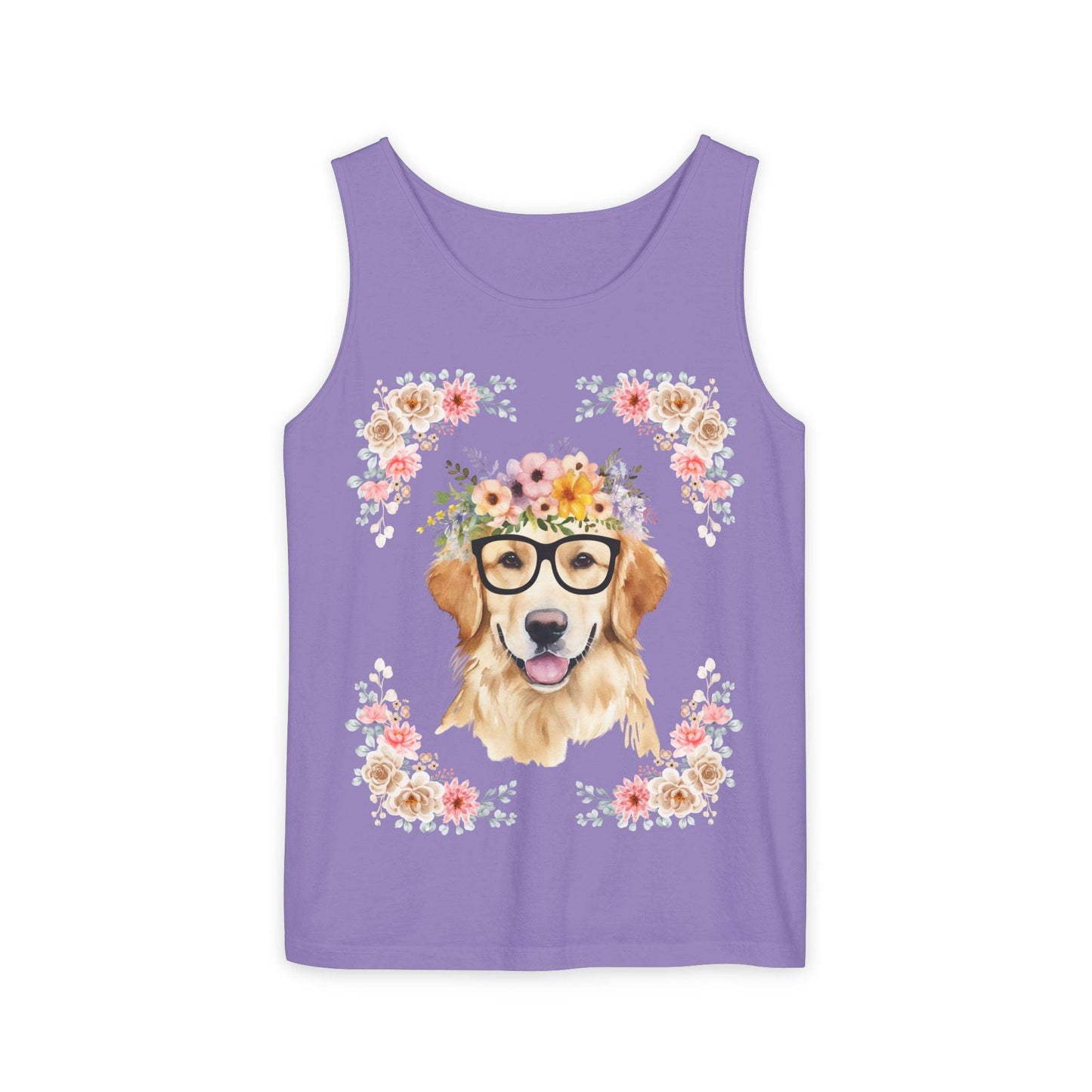 Geeky Goddess Golden Retriever Unisex Tank Top