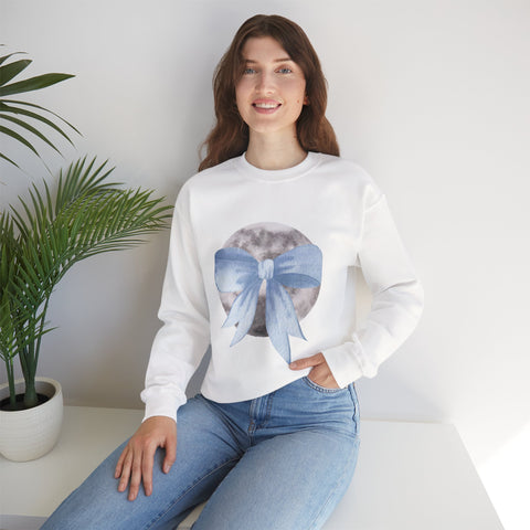 Moon Wrapped In A Bow Unisex Crewneck Sweatshirt