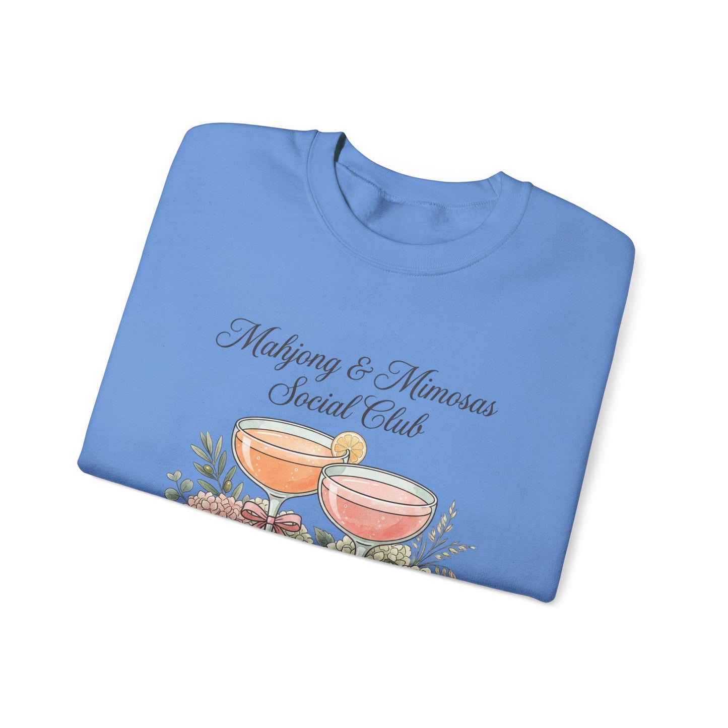 Mahjong & Mimosas Sweatshirt, Mahjong Club Crewneck, Brunch Girl Pullover