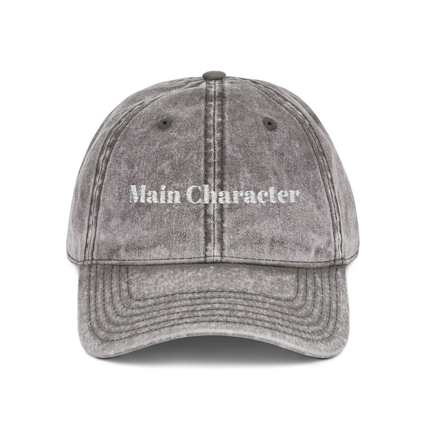 'Main Character' Vintage Embroidered Cap