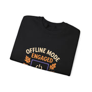 Cozy Offline Mode Sweatshirt, Relaxed Lounge Wear, Fall Fashion, Gift for Remote Workers, Engagement Celebration