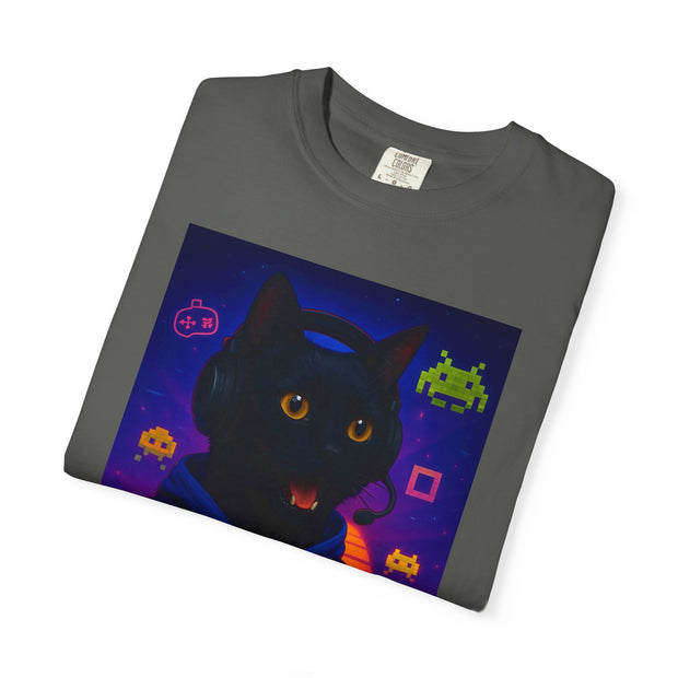 Game On Black Cat Unisex T-shirt