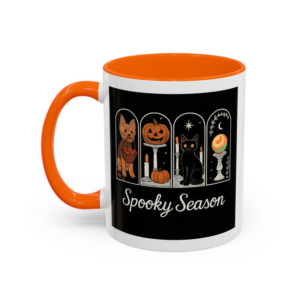 Spooky Season Yorkie Accent Coffee Mug