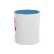 Pink/Purple Planet Wrapped In A Bow Accent Coffee Mug