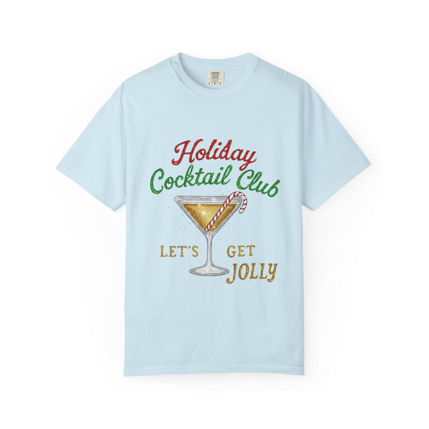 Holiday Cocktail Club T-Shirt | Let's Get Jolly Christmas Tee