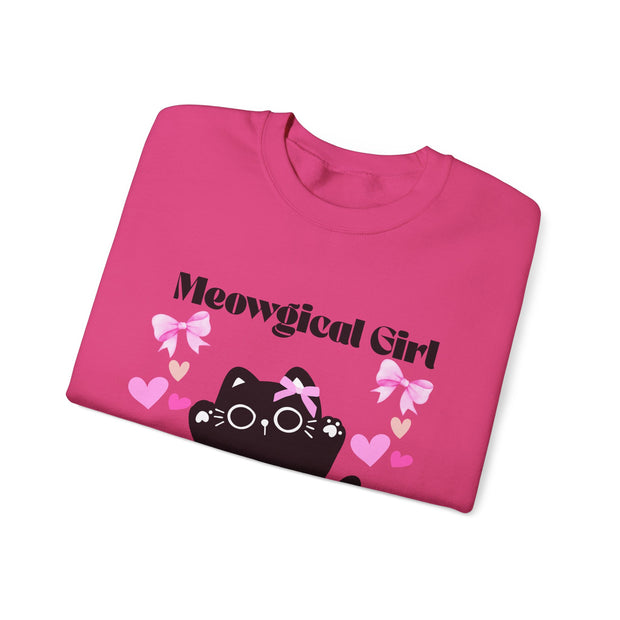 'Meowgical Girl' Unisex Crewneck Sweatshirt