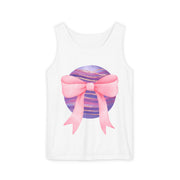 Pink/Purple Planet Wrapped In Bow Unisex Tank Top