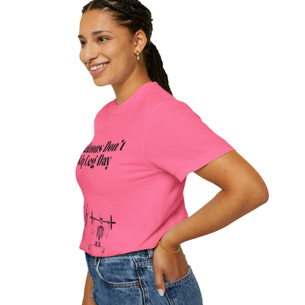'Skeletons Don't Skip Leg Day' Unisex T-Shirt
