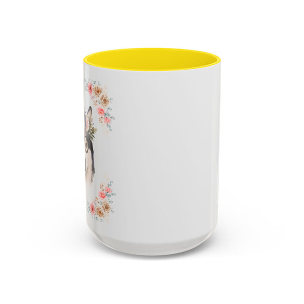 Geeky Goddess Siberian Husky Accent Coffee Mug