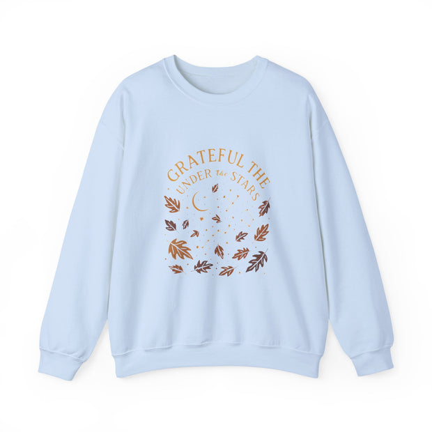 Grateful Under the Stars Sweatshirt - Cozy Unisex Crewneck, Perfect for Fall, Thanksgiving, Gift for Friends, Family
