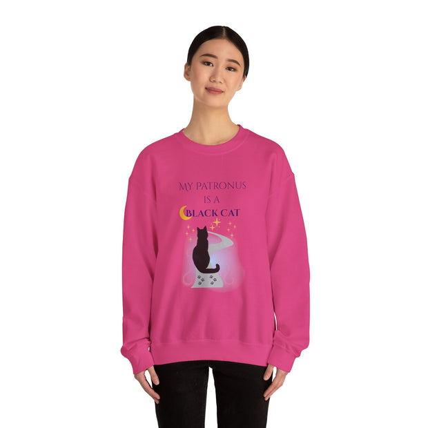 'My Patronus Is A Black Cat' Unisex Crewneck Sweatshirt