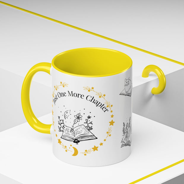 'Just One More Chapter' Accent Coffee Mug