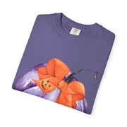 Purple Pumpkin Wrapped In A Bow Unisex T-Shirt