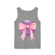 Pink/Purple Planet Wrapped In Bow Unisex Tank Top