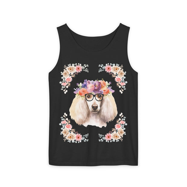Geeky Goddess French Poodle Unisex Tank Top