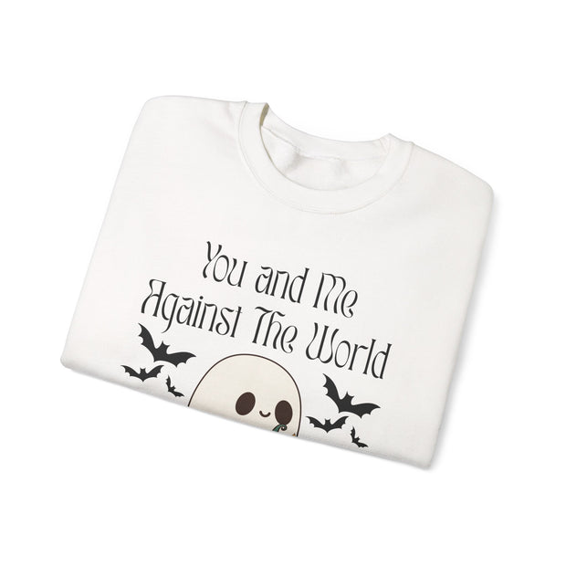 'You and Me Against The World' Unisex Crewneck Sweatshirt