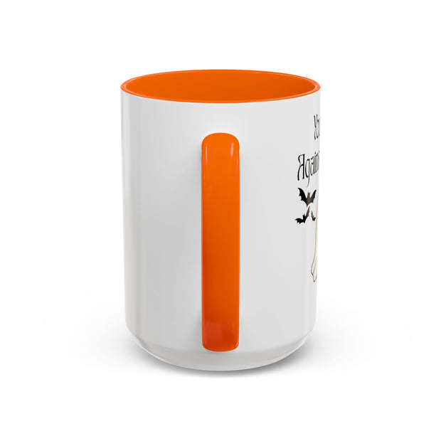 'You and Me Against The World' Accent Coffee Mug