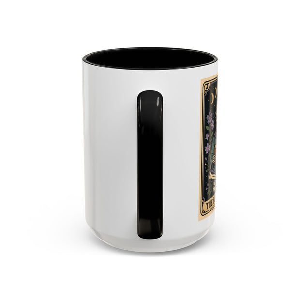'The Bookworm' Tarot Card Accent Coffee Mug